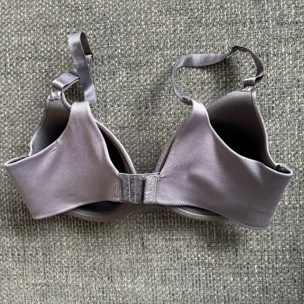 5/$25 Vanity Fair 36C Lightly Padded Underwire Bra Gray Shaping Support - Picture 2 of 3